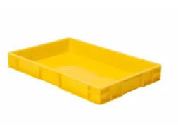 Euronorm-stapelbak 14.5l 75x600x400mm Wanden/bodem Gesloten Geel
