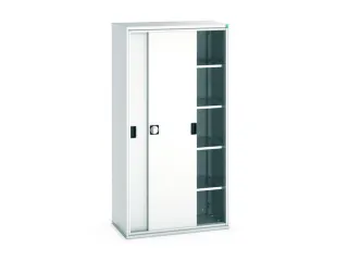 werkplaatskast 2000x1050x550mm 4xStalen bodem RAL7035 front RAL7035 - 1