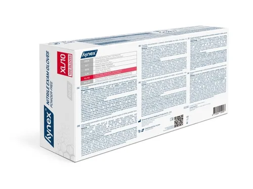 Handschoen Comfort nitril maat XL blauw poedervrij 100 stuks