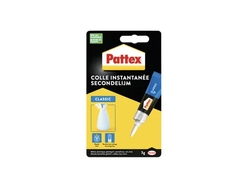 Secondelijm Pattex Classic tube 3gram op blister