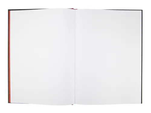 Notitieboek Oxford Black n' Red A4 96vel blanco zwart