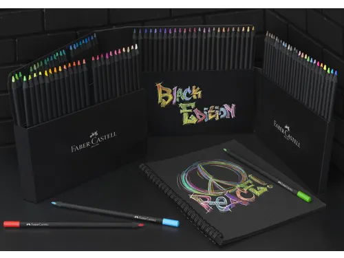 Kleurpotlood Faber-Castell Black Edition 100 stuks in karton etui