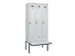 locker met bank,voor scheiding van kleding,HxBxD 2120x900x815mm,3vak