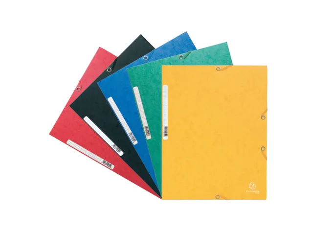 Elastomap 3 kleppen "Scotten" in glanskarton 400gm² A4 Assorti