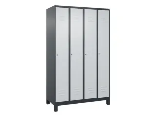locker voor scheiding van kleding,HxBxD 1950x1200x500mm,4vak - 1