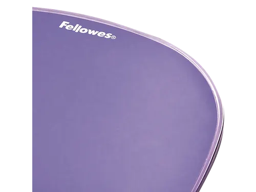 Muismat met polssteun Fellowes Crystals gel transparant paars
