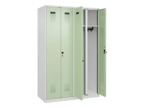 locker voor scheiding van kleding,HxBxD 1850x1200x500mm,4vak