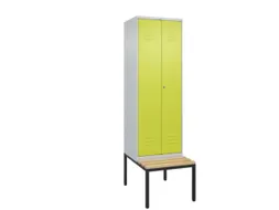locker voor scheiding van kleding,HxBxD 2120x600x815mm,2vak