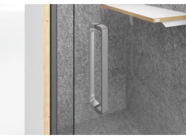 Cabine téléphonique acoustique 2175x1035x1000mm paroi agglomérée