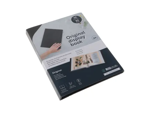 Showmap Rillstab A4 RI99444 4 Kanaals 40 Tassen Zwart