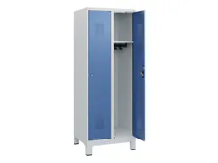 schoollocker,HxBxD 1630x600x500mm,2vak,vak B 300mm,cil.-slot,voeten