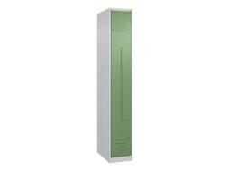 Z-garderobekast,HxBxD 1850x300x500mm,vak B 150/300mm,cil.-slot