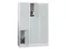 armoire multicases,RAL7035,HxlxP 1850x1200x500mm,3x3compartiments