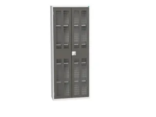 universele kast,HxBxD 2000x800x350mm,4xStalen bodem,draaigrendelslot - 1