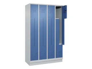 Z-garderobekast,HxBxD 1950x1200x500mm,vak B 150/300mm,cil.-slot,sokkel - 2