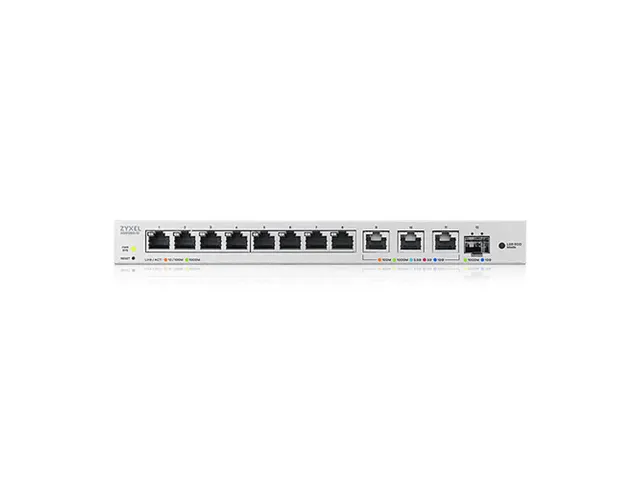 XGS1250-12 Web-Managed Multi-Gigabit Switch inclusief 3-poorts 10G en
