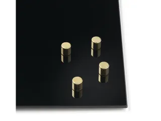 Glasbordmagneten Naga 10x10xmmcylinder set a 4st. goud - 2