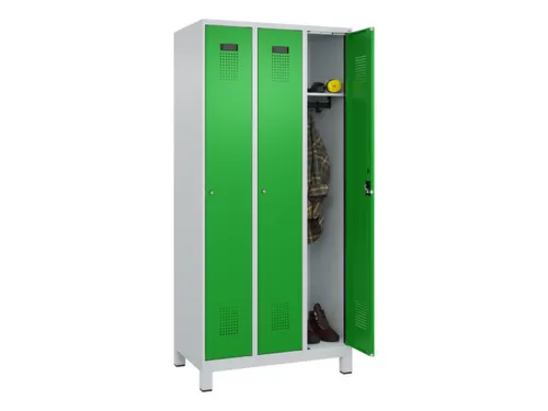 locker,HxBxD 1950x900x500mm,3vak,vak B 300mm,cil.-slot,voeten