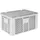 Euronorm-stapelbak,m. isoleerbox,HxLxB 320x600x400mm,63/35l,HDPE,wit