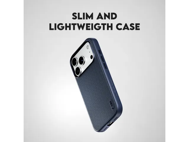 PanzerGlass CARE by Fusion Fabric Case Blue w. MagSafe iPhone 18