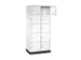 armoire multicases grand volume,HxlxP 1950x820x500mm,2x5compartiments