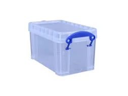 Opbergbox Really Useful 2.1 liter 240x130x125mm transparant wit