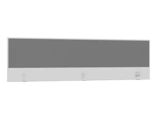 opzetpaneel,v. bureau,aanbouw achter,B 2000mm,Bl-wit,BN8078-grijs - 1