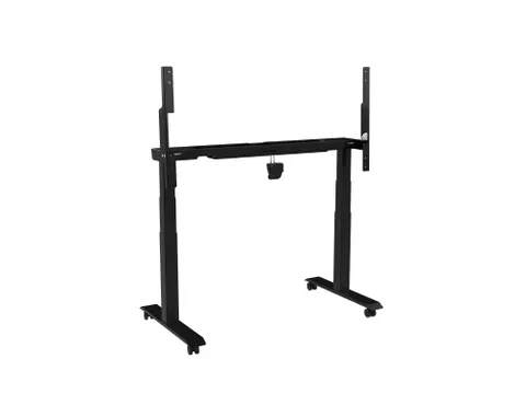 Elektrisch Verstelbaar Verrijdbaar Zit Sta Bureau Frame Zwart