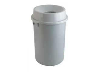 Kunststof Afvalbak met open top 90 Liter Grijs - 1