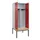 PBM-locker met bank,HxBxD 2120x800x815mm,2vak,vak B 400mm,draaigrendel
