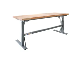 Elektrisch Verstelbaar werkbank HxBxD 700-1170x2000x750mm beukblad - 2