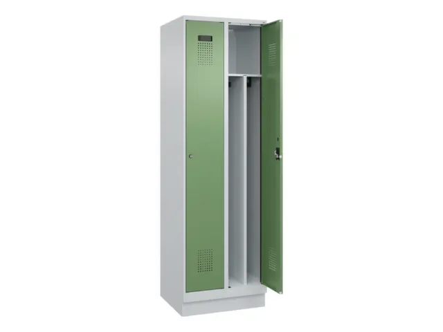 locker voor scheiding van kleding,HxBxD 1950x600x500mm,2vak