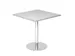 vergadertafel,HxBxD 745x800x800mm,vierkant,schotelvoet chroom