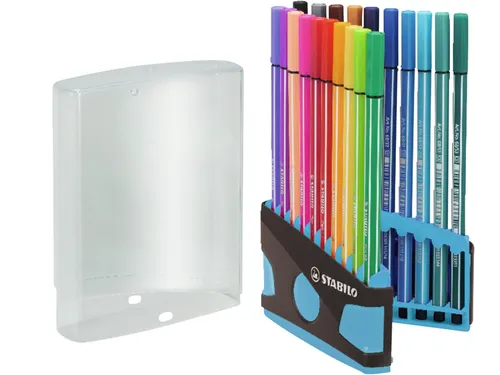 Viltstift Stabilo 68 Box Turquoise 20Stuks Assorti
