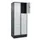 lockerkast,HxBxD 1950x800x500mm,2x3vakken,vak B 400mm,cil.-slot,sokkel