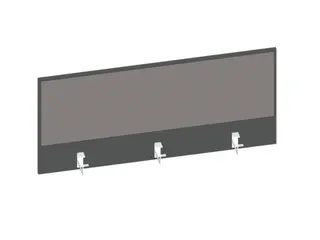 baliepaneel bureau aanbouw achter MS-donkergrijs BN8078-grijs 1200mm - 1