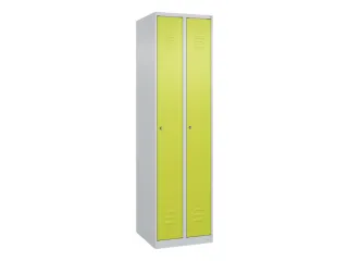 locker,HxBxD 1850x500x500mm,2vak,vak B 250mm,cil.-slot,staand op vloer - 1