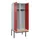locker met bank,voor scheiding van kleding,HxBxD 2120x800x815mm,2vak