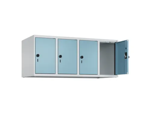 opzetkast,v. locker,4vak.,vak B 300mm,HxBxD 500x1200x500mm