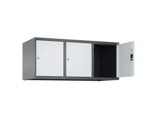 opzetkast,v. locker,3vak.,vak B 400mm,HxBxD 500x1200x500mm,vleugeldeur - 2