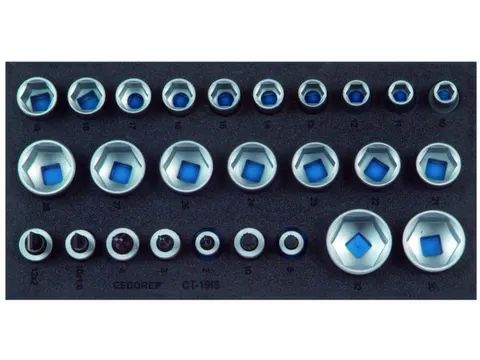 1500 CT1-19 IS Set doppen 1/2 inch in module voor controlegereedschap