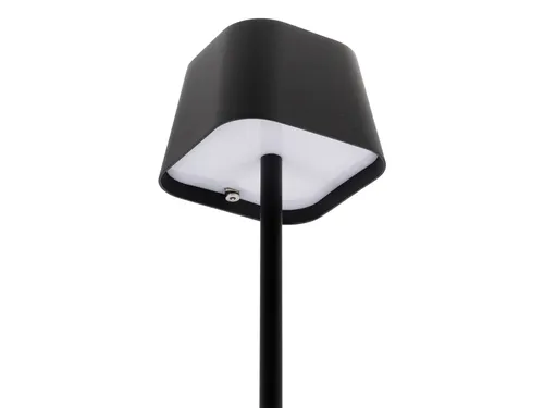 Securit Tafellamp Georgina LED Zwart oplaadbaar USB dimbaar