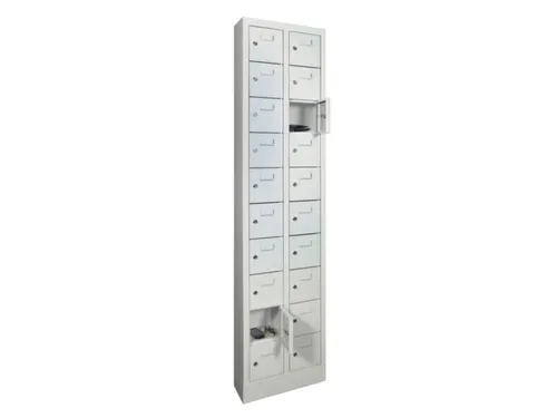 lockerkast,HxBxD 1950x460x200mm,2x10vakken,cil.-slot,sokkel
