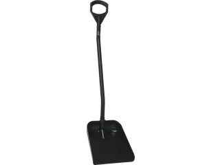 Ergonomische Schop Lange Steel Groot Blad Zwart - 1