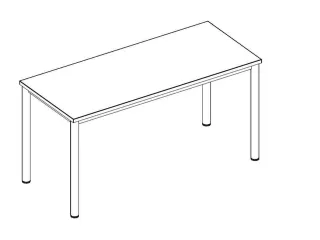 In hoogte verstelbaar bureau,HxBxD 720-840x1600x600mm,MS-donkergrijs - 1