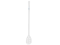 Hygiene 7012-5 roerspatel, wit PP blad gaten 16x27cm steel 120cm