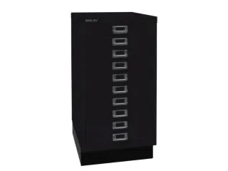 kantoor-ladekast HxBxD 670x349x432mm 10 laden romp + front zwart - 3