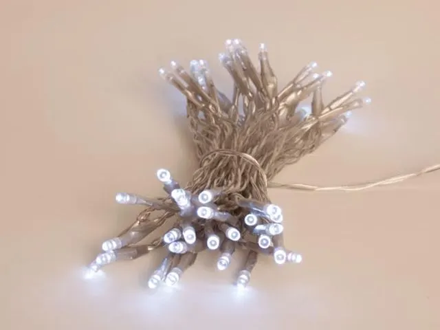 OUTLET Showlight - 5 M - 40 Leds - Wit - Transparante Kabel - Dubbele