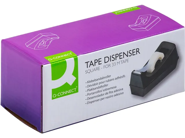 Plakbandhouder Rechthoekig 19mmx33m Antislip Zwart