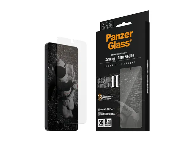 PanzerGlass Ultra-Wide Fit Samsung Galaxy S26 Ultra Screen Protector
